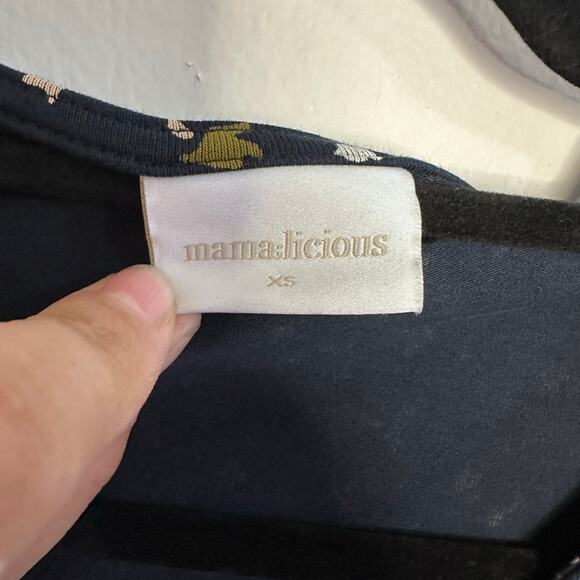 Mamalicious long sleeve black Jess maternity dress size xs - Picture 4 of 5